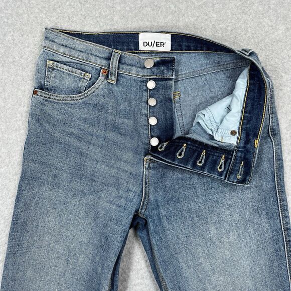 DUER High Rise Straight Leg Jean - Picture 9 of 15